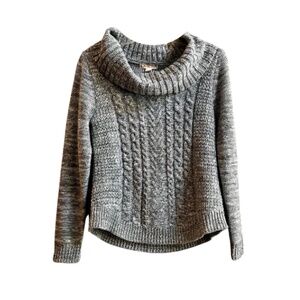 It's Our Time Gray Cowl Neck Sweater. Size S